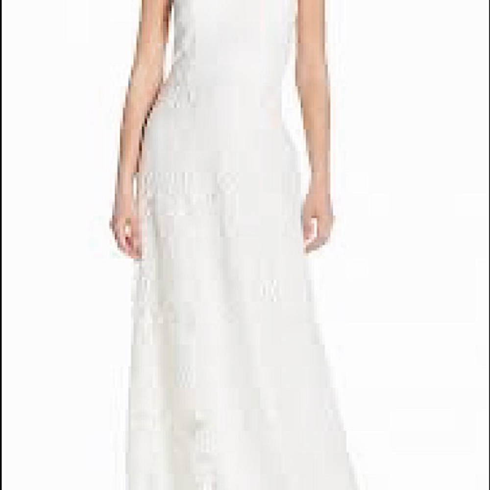 Jenny Yoo White Lace A-Line Wedding Dress